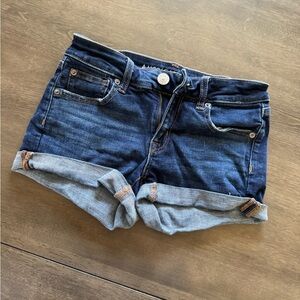 American Eagle Outfitters Dark Blue Jean Shorts